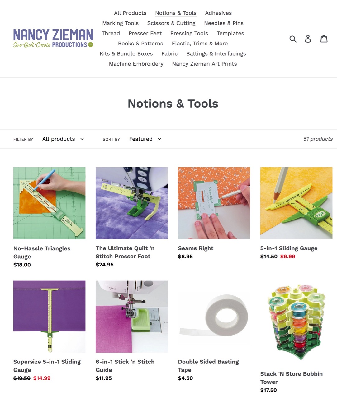 Shop Notions and Tools at shopnzp.com